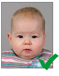 Example biometric passport photo